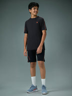 Technosport Kids Crew Neck Tshirt - B183 - BLACK