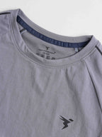Technosport Kids Crew Neck Tshirt - B183 - LT GREY