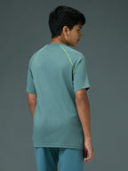 Technosport Kids Crew Neck Tshirt - B183 - NORTH ATLANTIC
