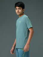 Technosport Kids Crew Neck Tshirt - B183 - NORTH ATLANTIC