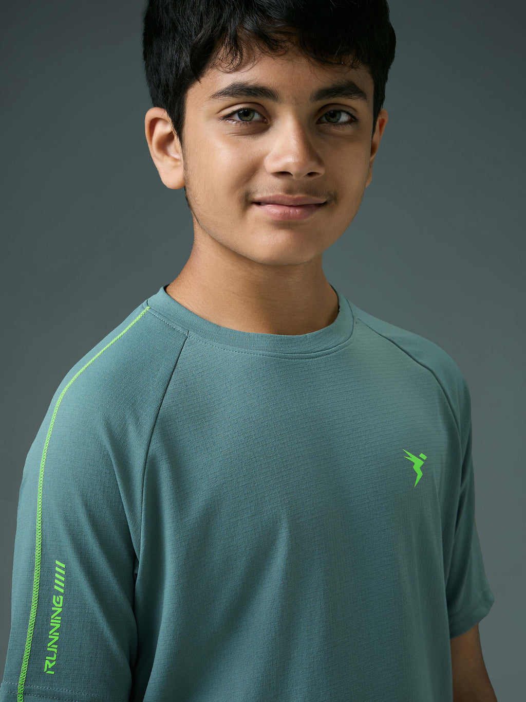Technosport Kids Crew Neck Tshirt - B183 - NORTH ATLANTIC