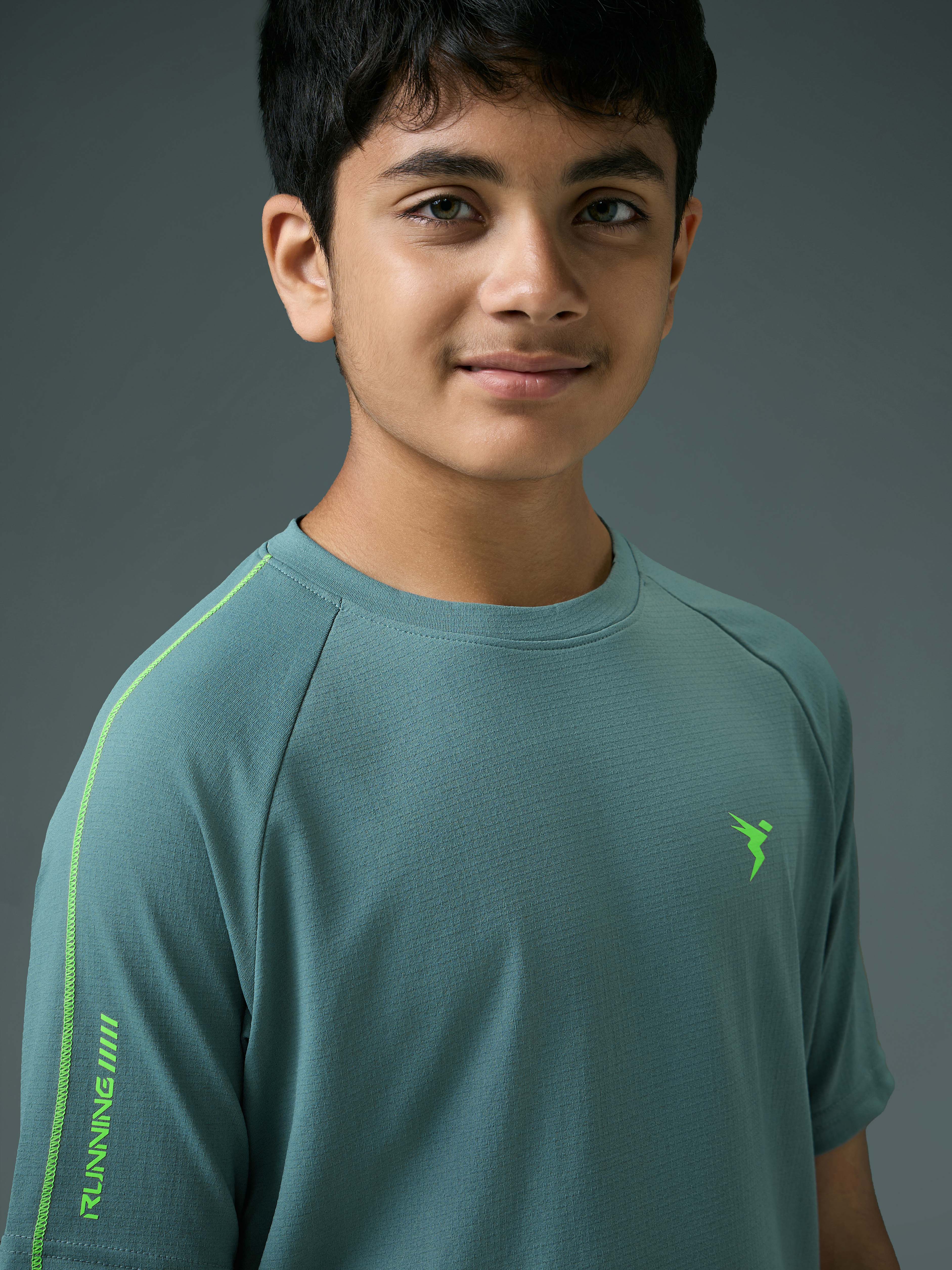 Technosport Kids Crew Neck Tshirt - B183 - NORTH ATLANTIC