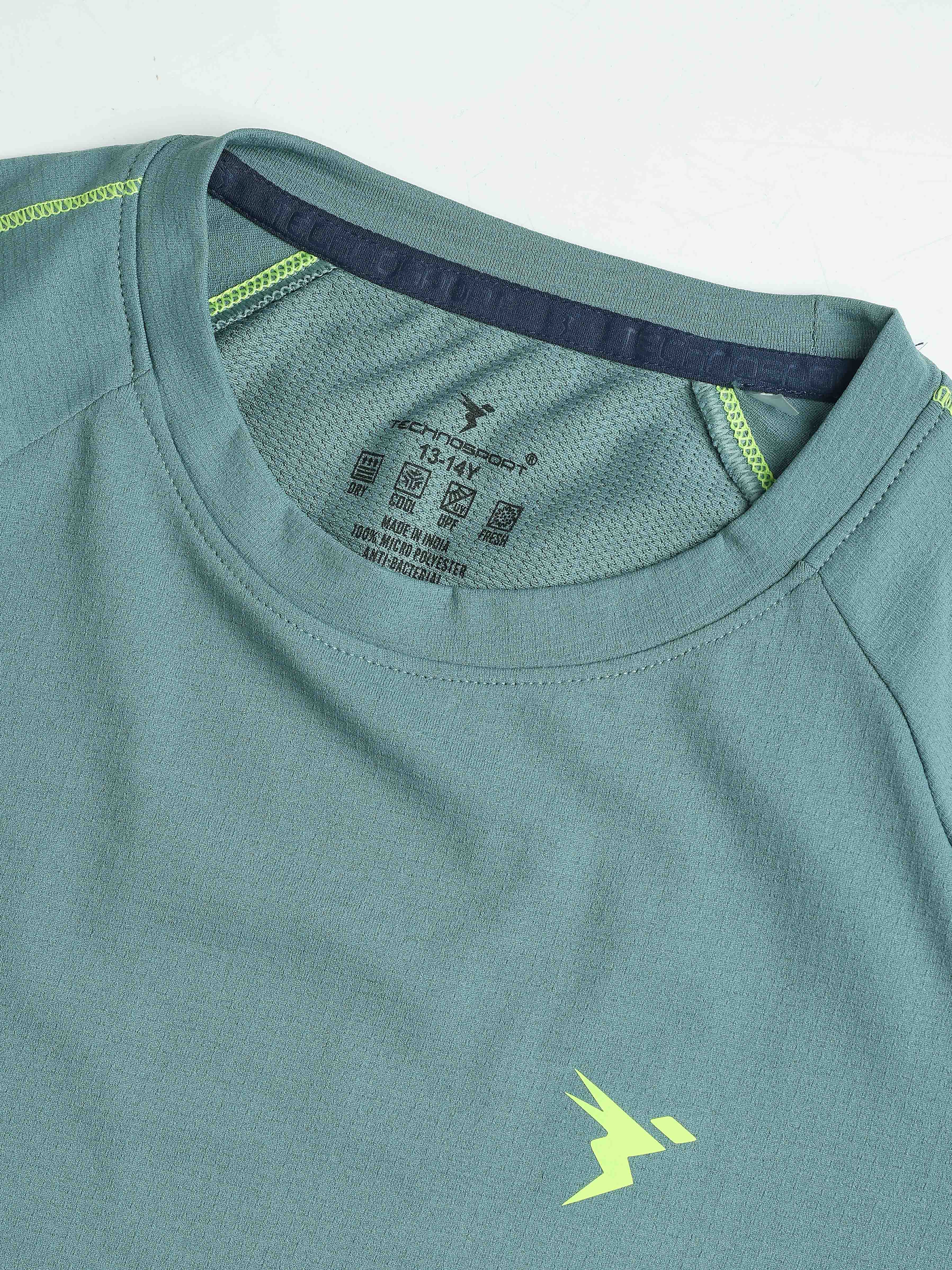 Technosport Kids Crew Neck Tshirt - B183 - NORTH ATLANTIC