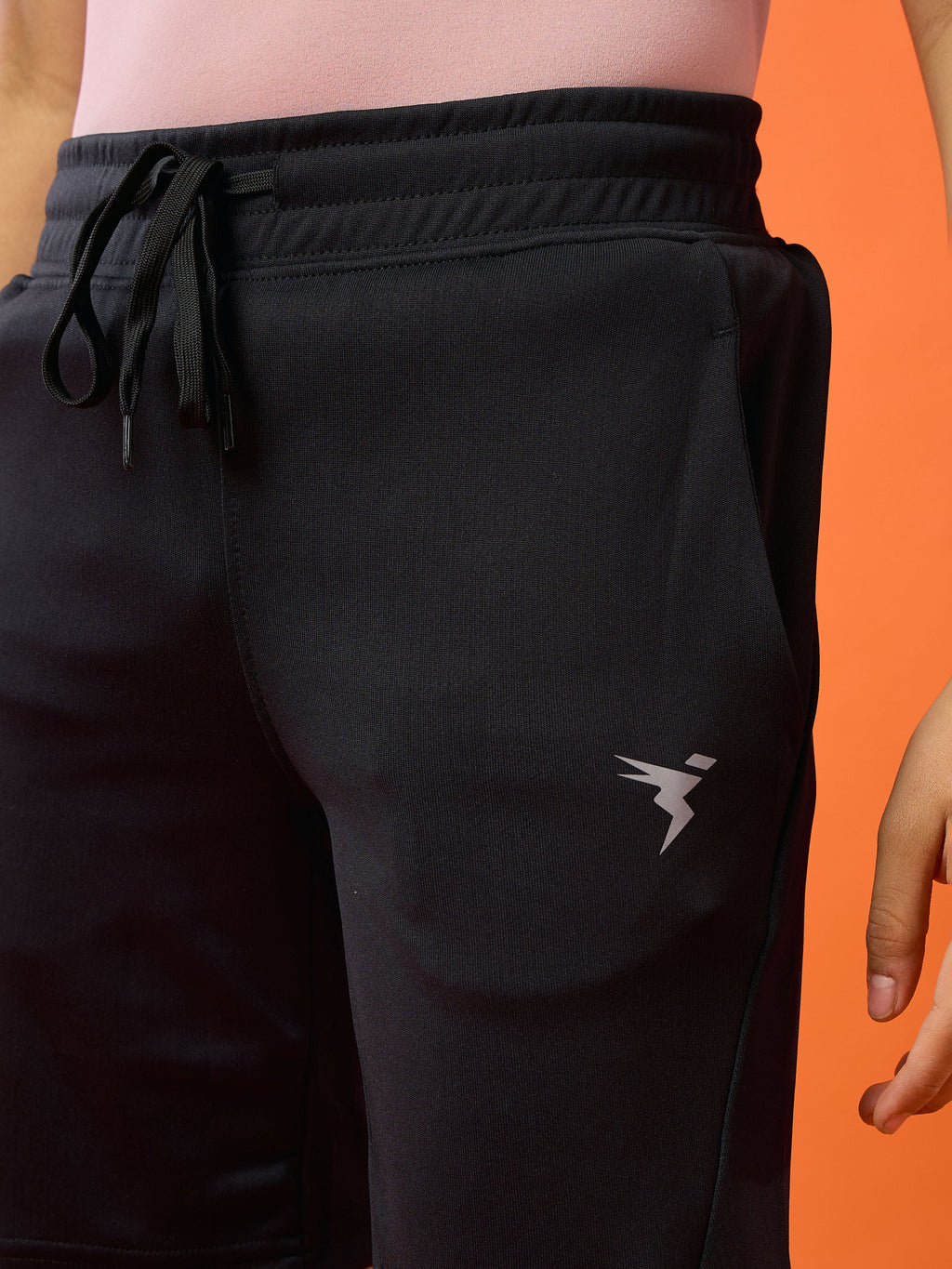 Technosport Kids Shorts (Cotflex) - B184 - BLACK
