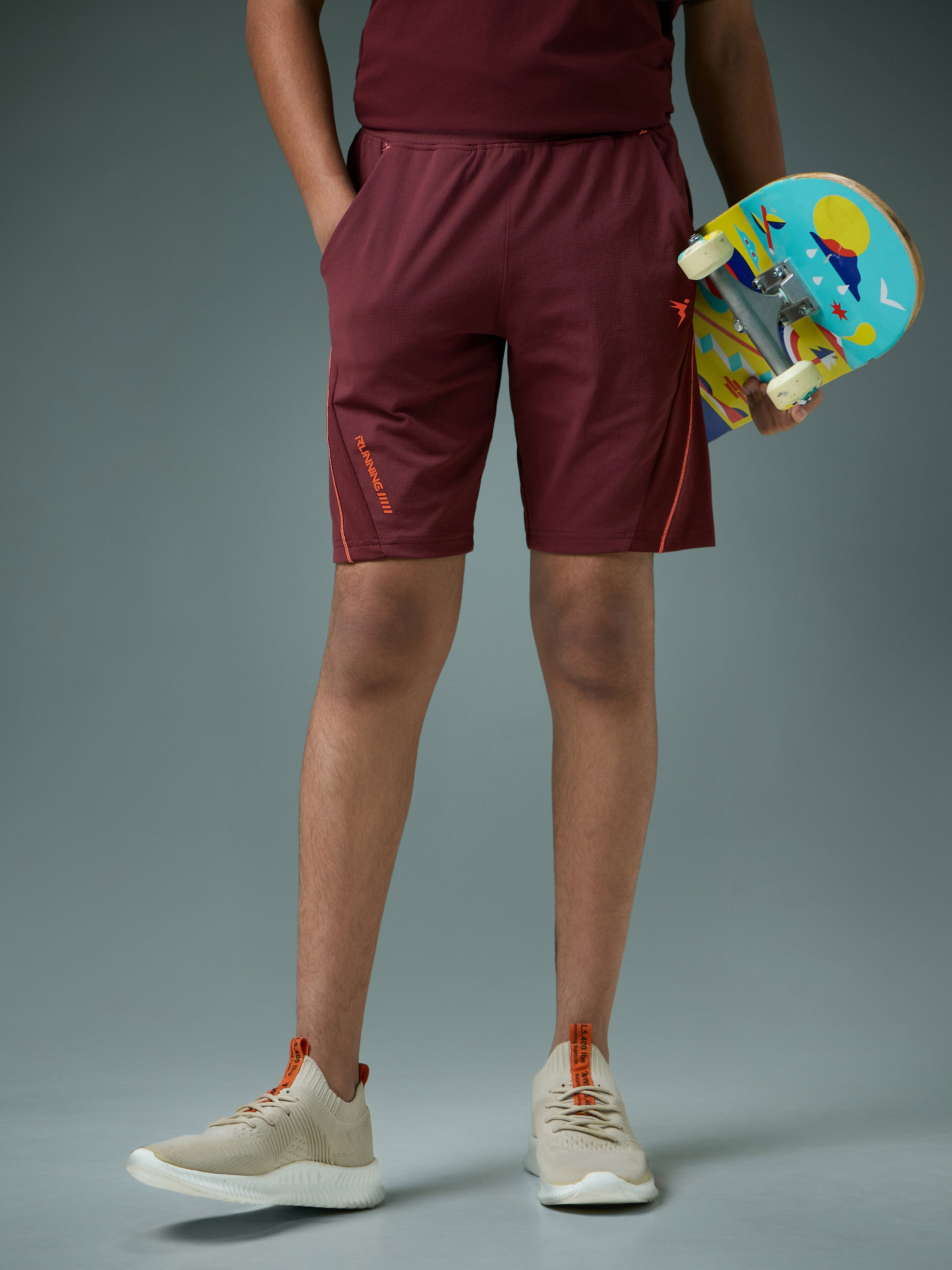 Technosport Kids Shorts (Cotflex) - B184 - CHOCOLATE TRUFFLE