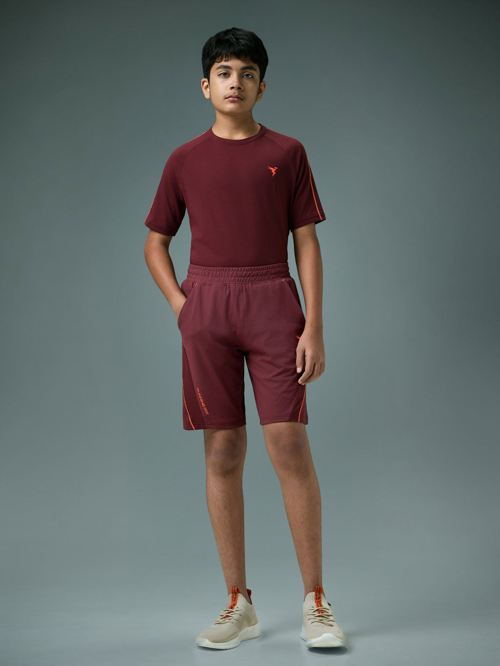 Technosport Kids Shorts (Cotflex) - B184 - CHOCOLATE TRUFFLE