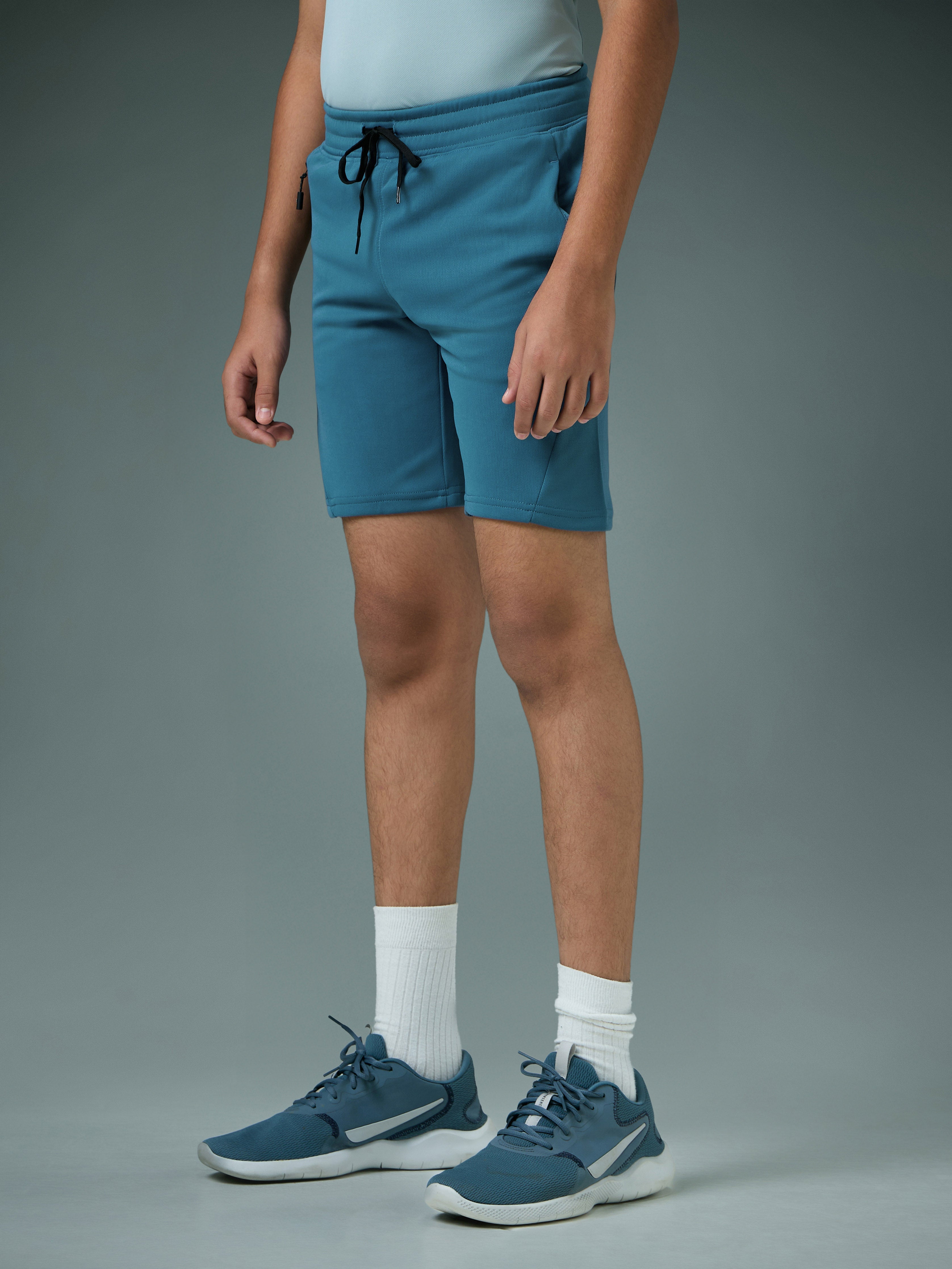Technosport Kids Shorts (Cotflex) - B184 - HORIZON BLUE