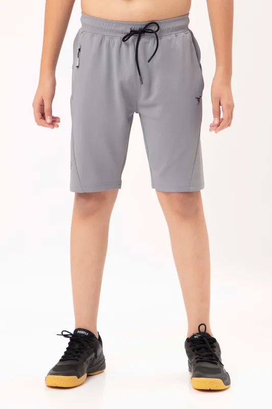 Technosport Kids Shorts (Cotflex) - B184 - LT GREY