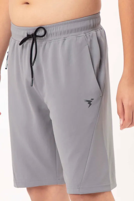 Technosport Kids Shorts (Cotflex) - B184 - LT GREY