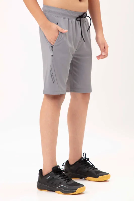 Technosport Kids Shorts (Cotflex) - B184 - LT GREY