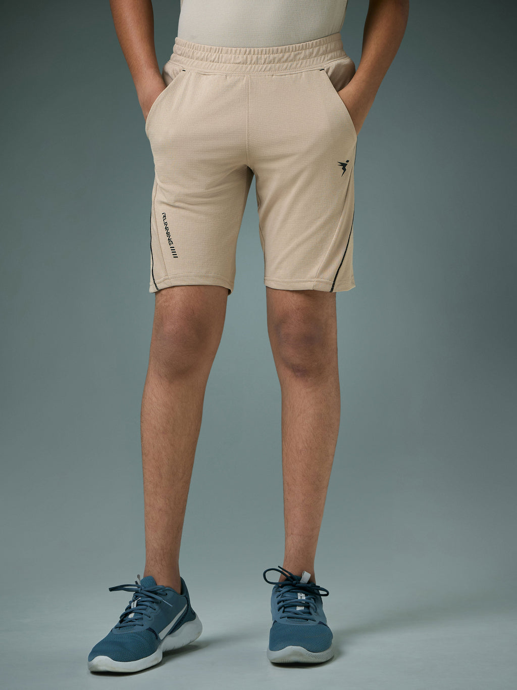 Technosport Kids Shorts (Cotflex) - B184 - OYSTER GRAY