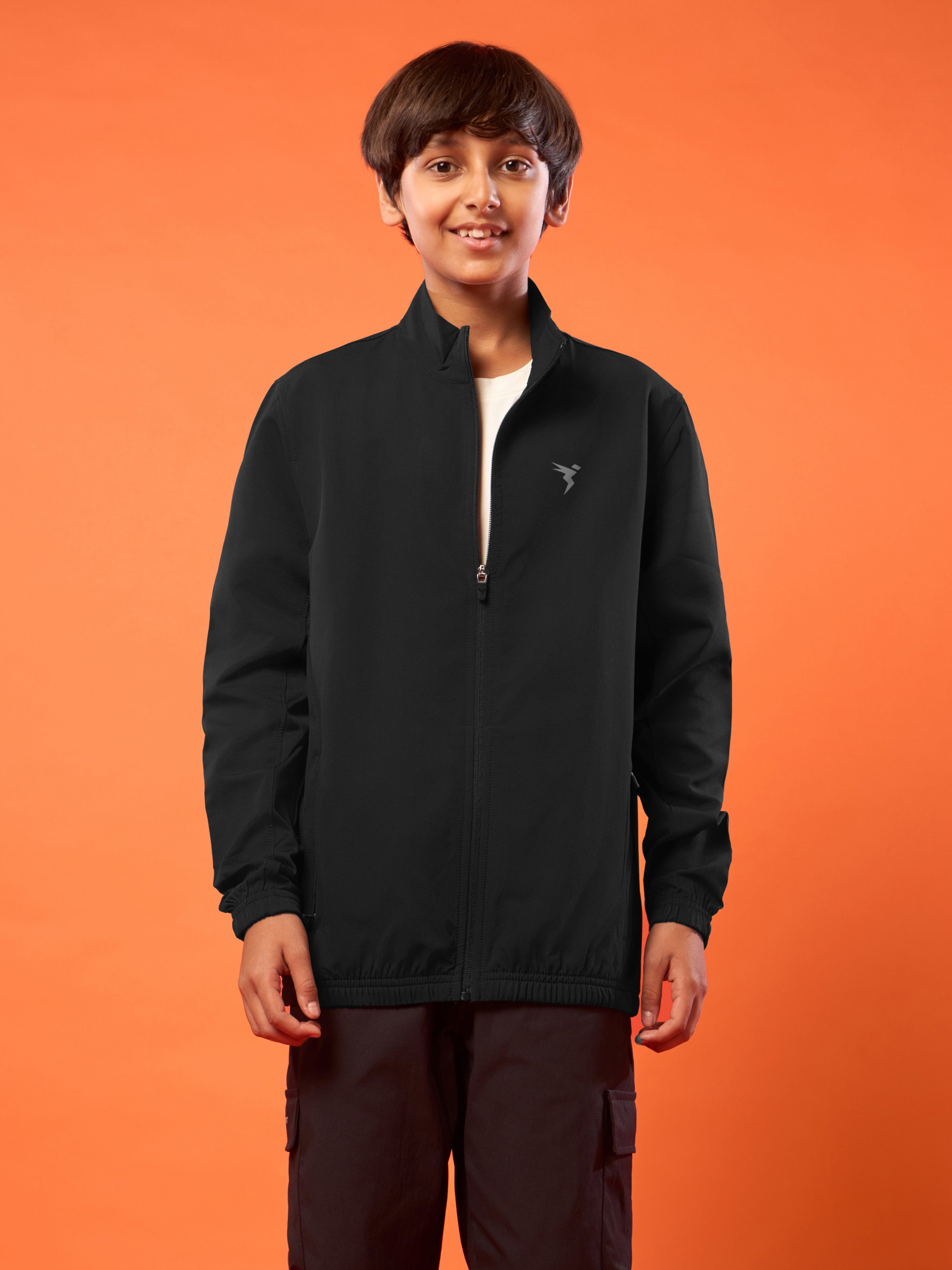 Technosport Kids Sports Jacket / Upper - BM86 - BLACK