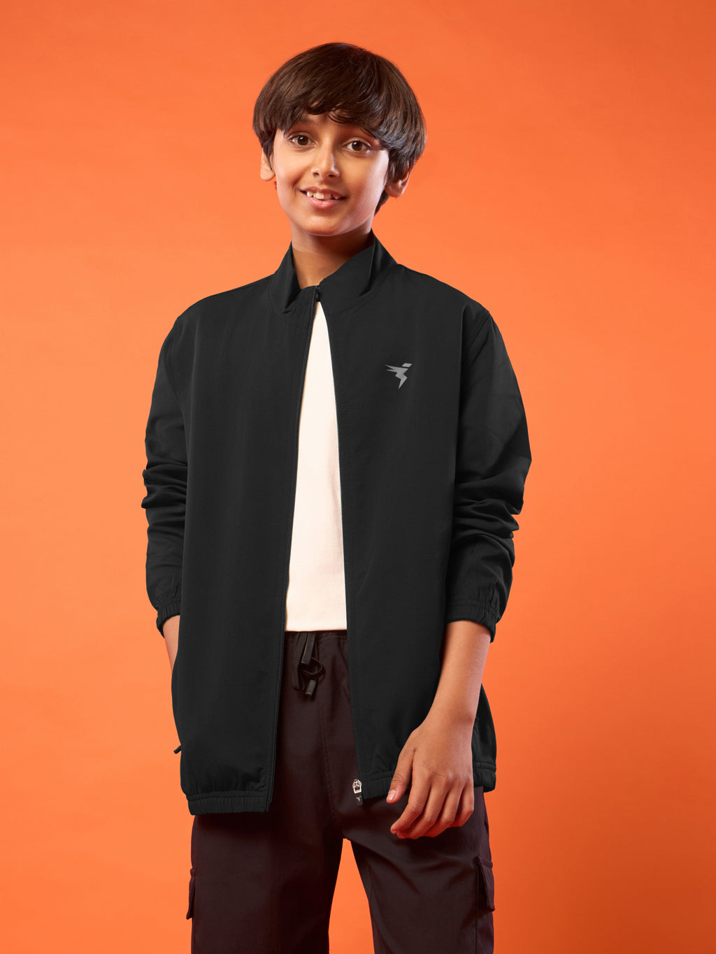 Technosport Kids Sports Jacket / Upper - BM86 - BLACK