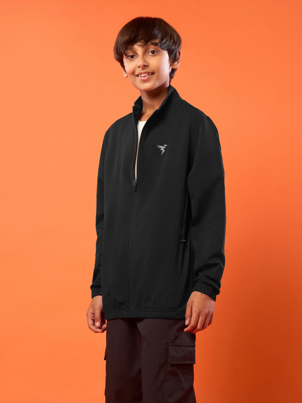 Technosport Kids Sports Jacket / Upper - BM86 - BLACK