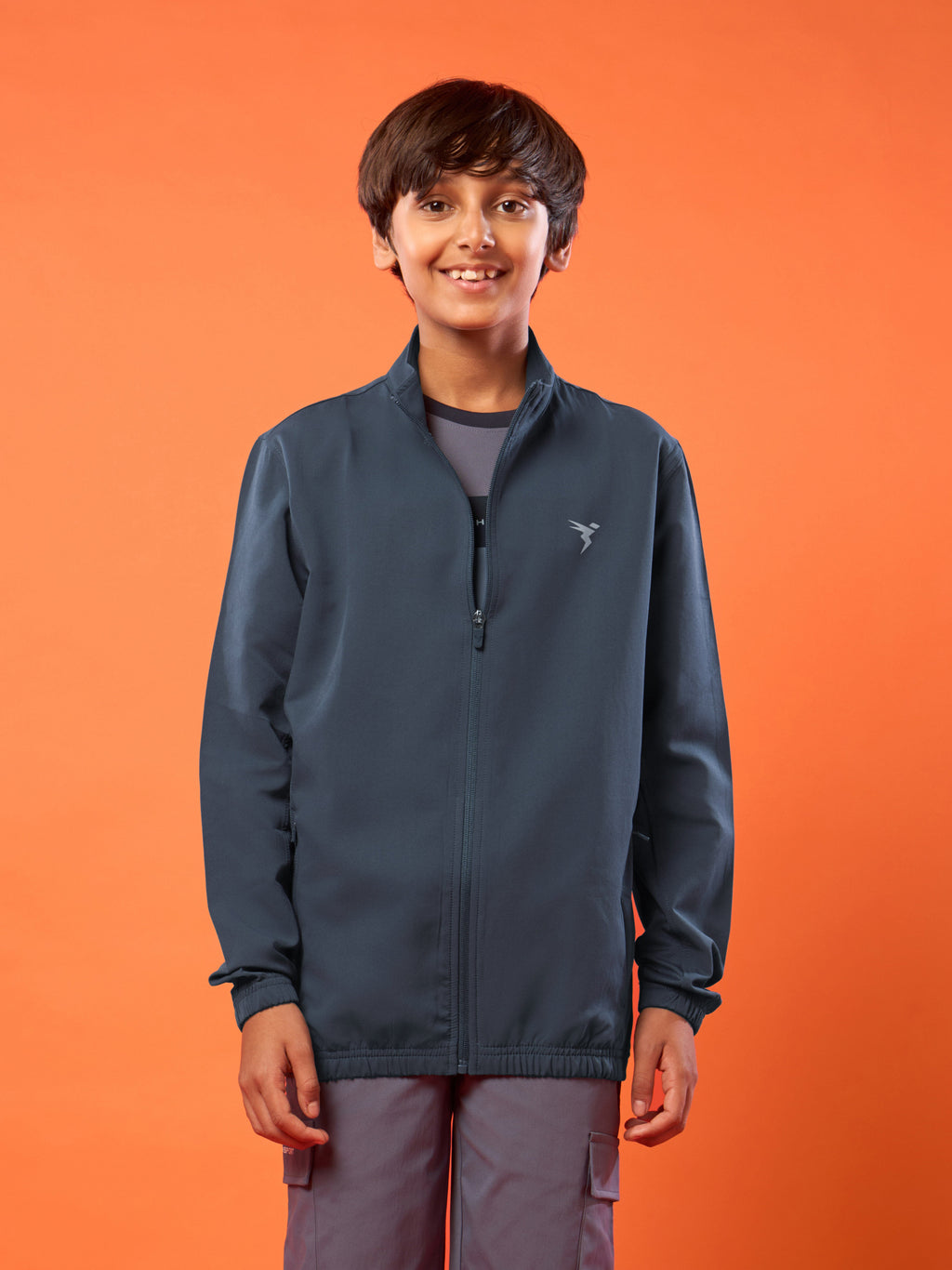 Technosport Kids Sports Jacket / Upper - BM86 - CARBON GREY