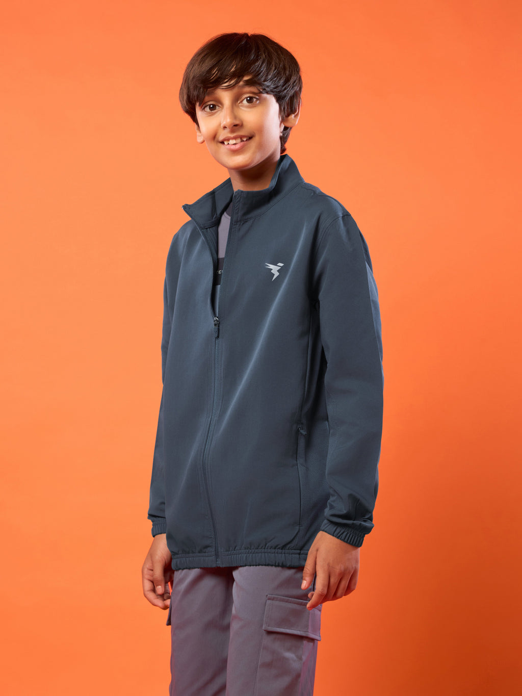 Technosport Kids Sports Jacket / Upper - BM86 - CARBON GREY