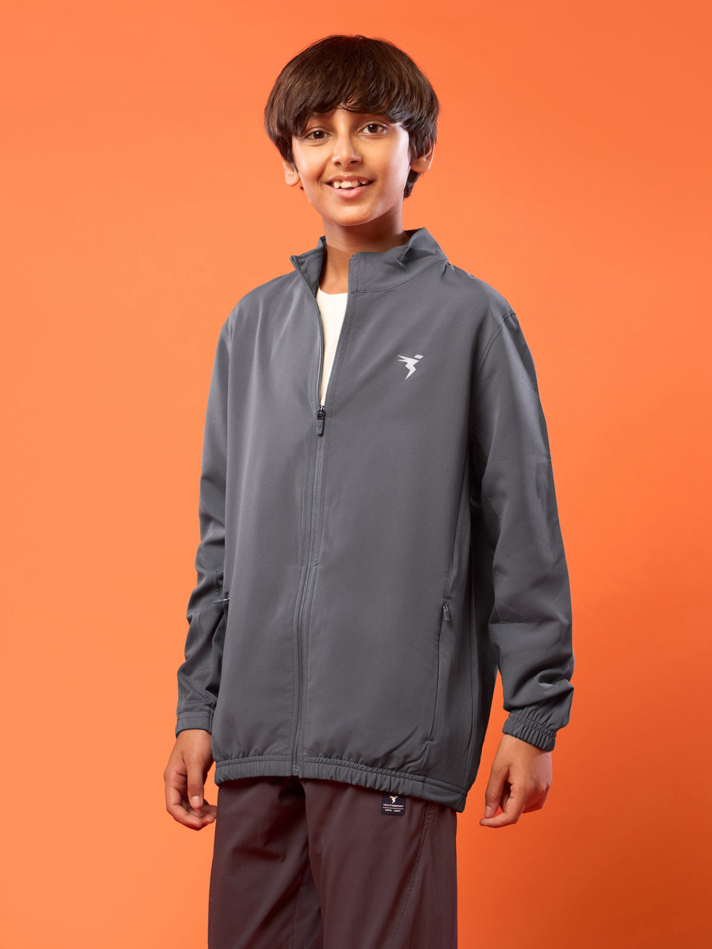 Technosport Kids Sports Jacket / Upper - BM86 - IRON GREY