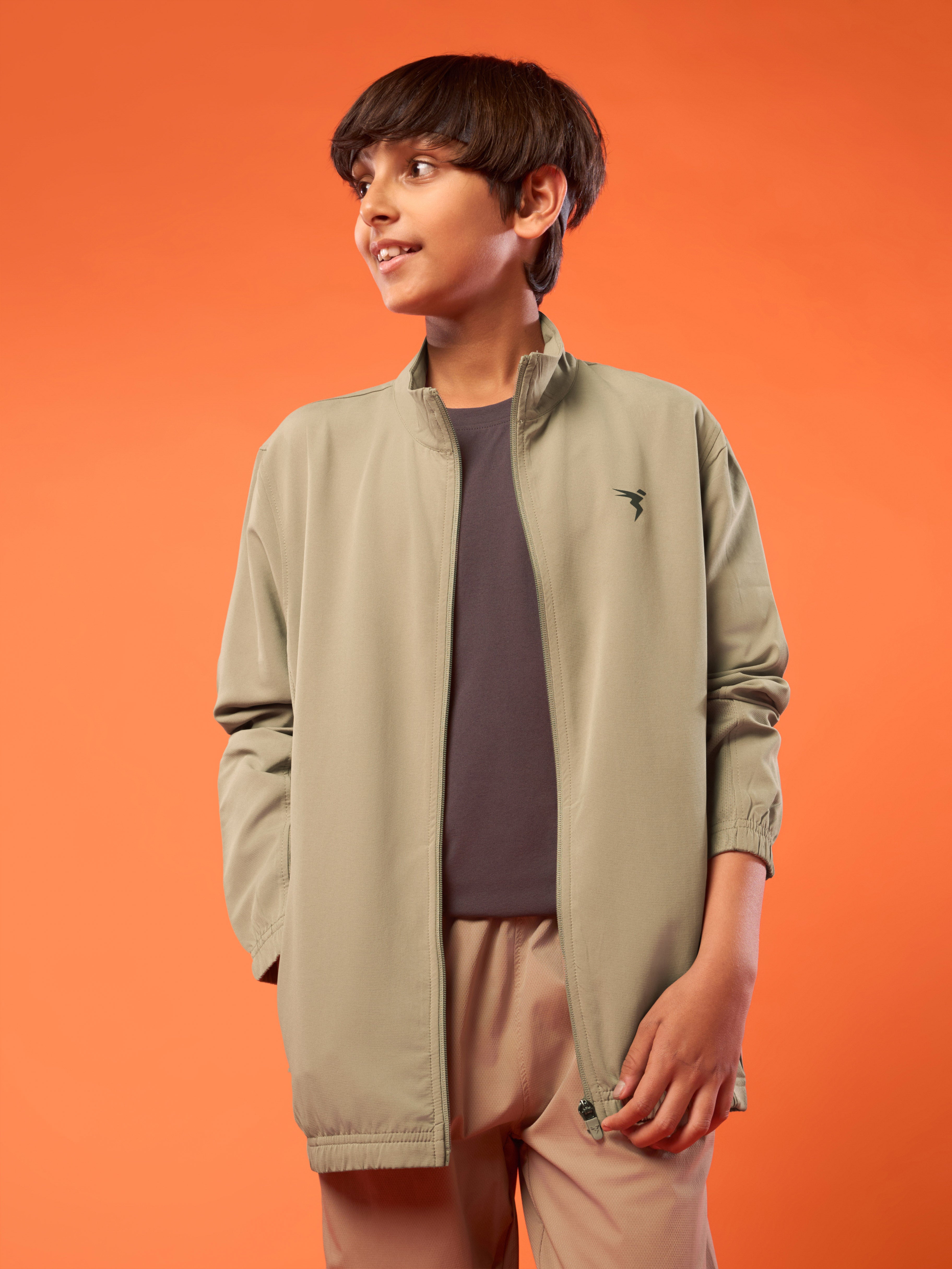 Technosport Kids Sports Jacket / Upper - BM86 - KHAKI