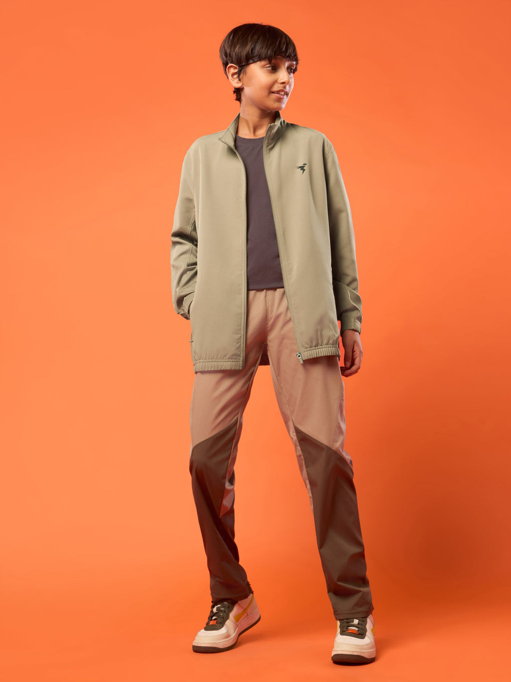 Technosport Kids Sports Jacket / Upper - BM86 - KHAKI