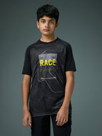 Technosport Kids Crew Neck Tshirt - BR121 - BLACK