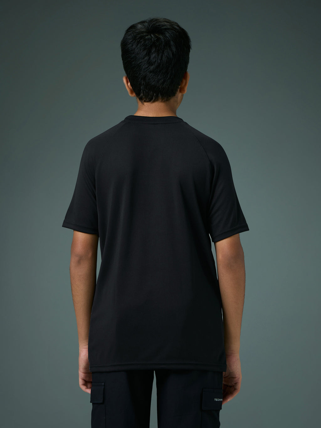 Technosport Kids Crew Neck Tshirt - BR121 - BLACK