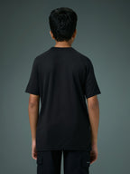 Technosport Kids Crew Neck Tshirt - BR121 - BLACK