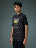 Technosport Kids Crew Neck Tshirt - BR121 - BLACK