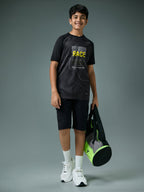 Technosport Kids Crew Neck Tshirt - BR121 - BLACK