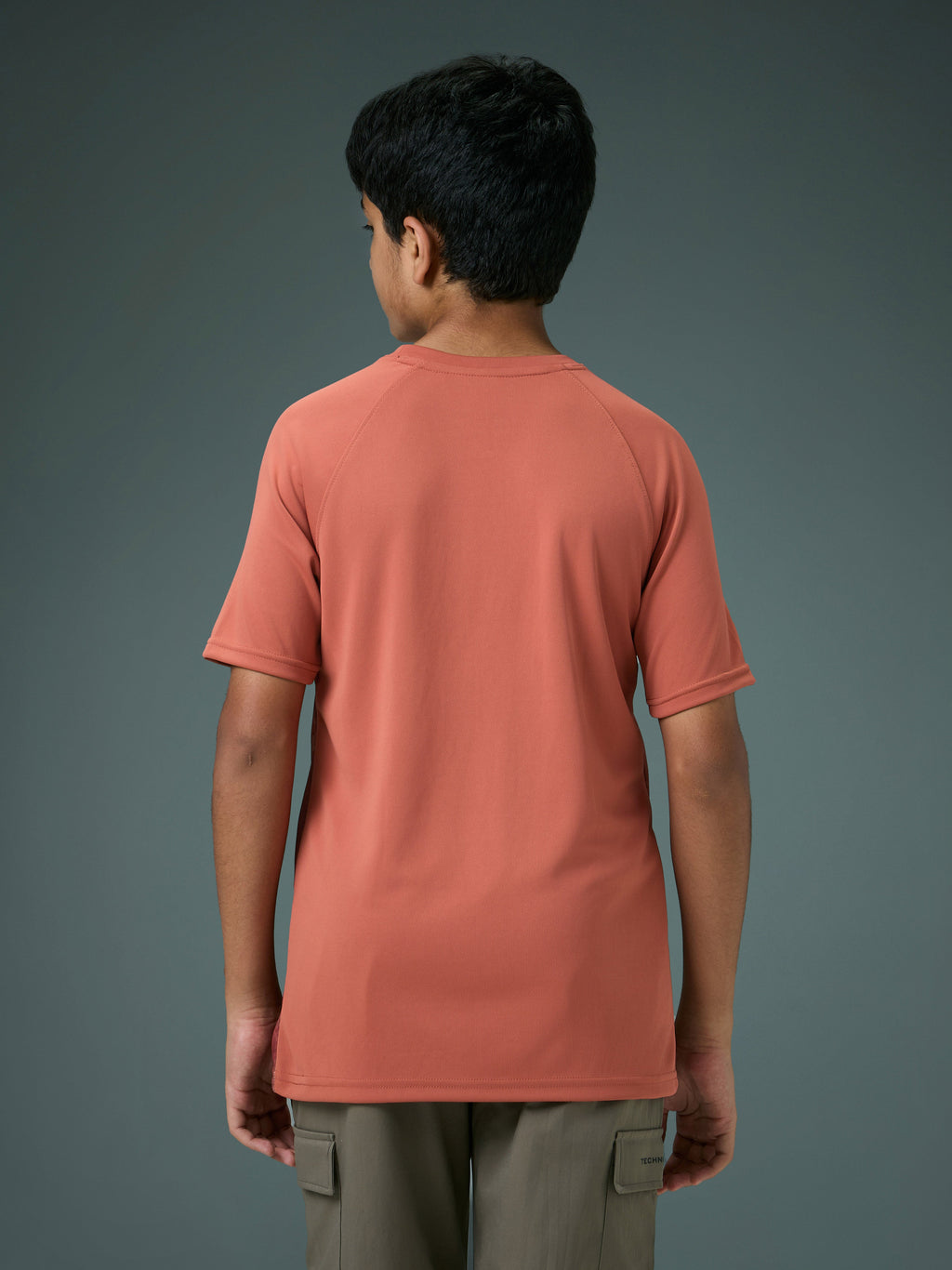 Technosport Kids Crew Neck Tshirt - BR121 - CHILLI FLAKES