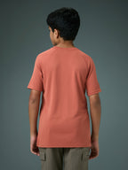 Technosport Kids Crew Neck Tshirt - BR121 - CHILLI FLAKES