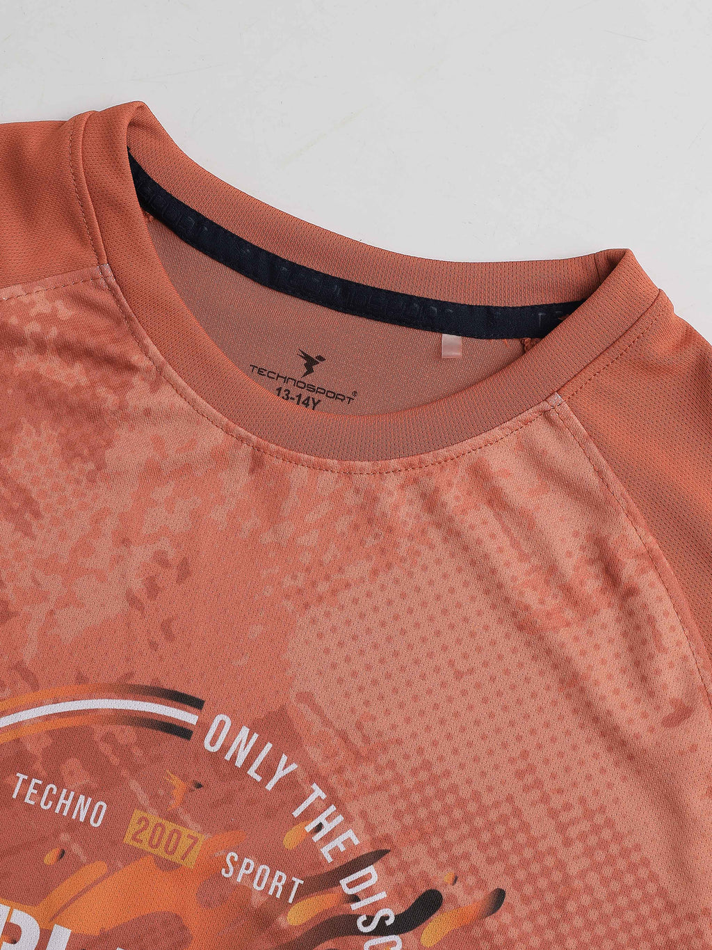 Technosport Kids Crew Neck Tshirt - BR121 - CHILLI FLAKES