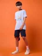 Technosport Kids Crew Neck Tshirt - BR121 - HEATHER