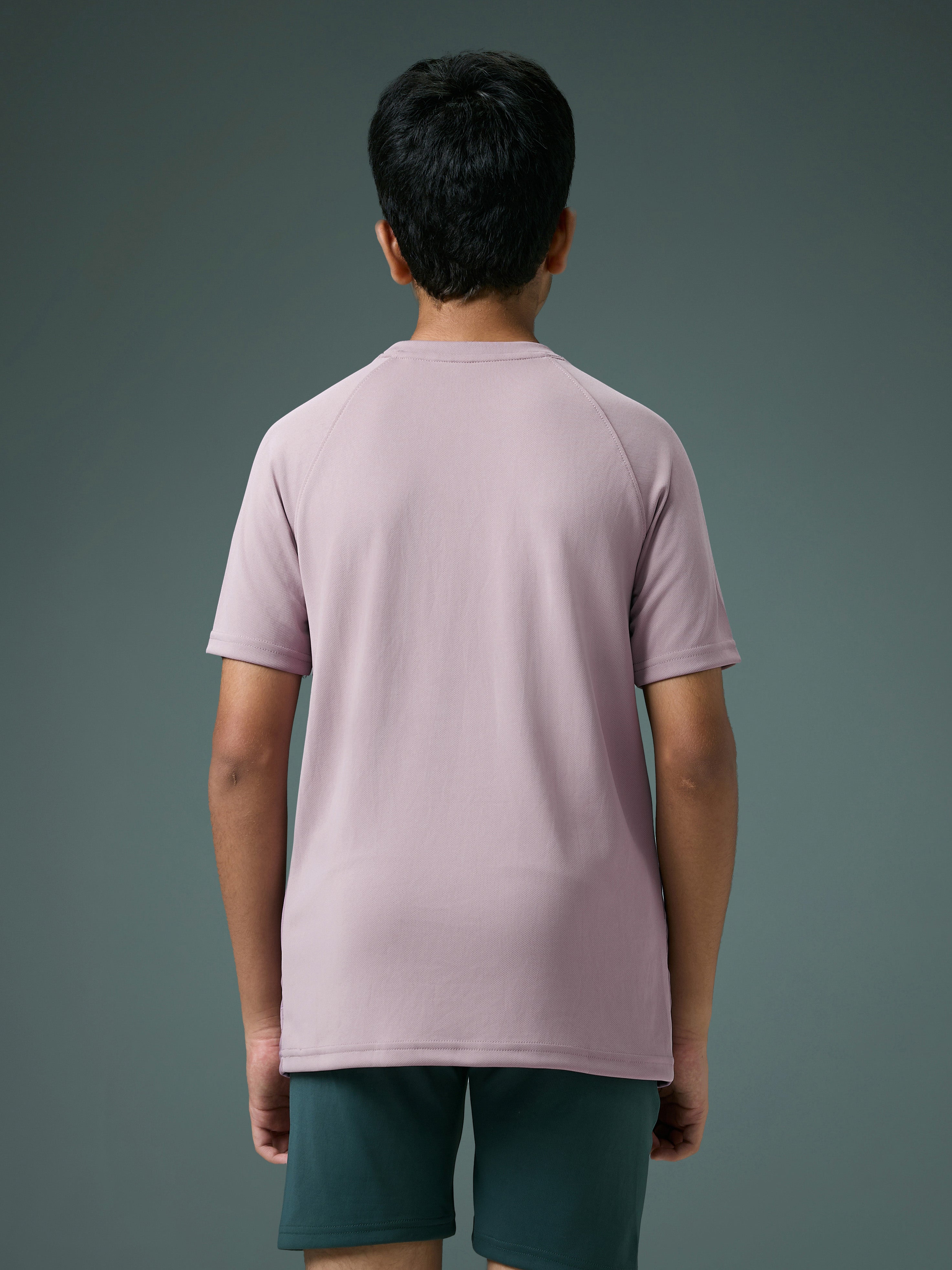 Technosport Kids Crew Neck Tshirt - BR121 - MODERN BROWN