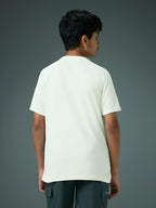 Technosport Kids Crew Neck Tshirt - BR121 - OFF WHITE