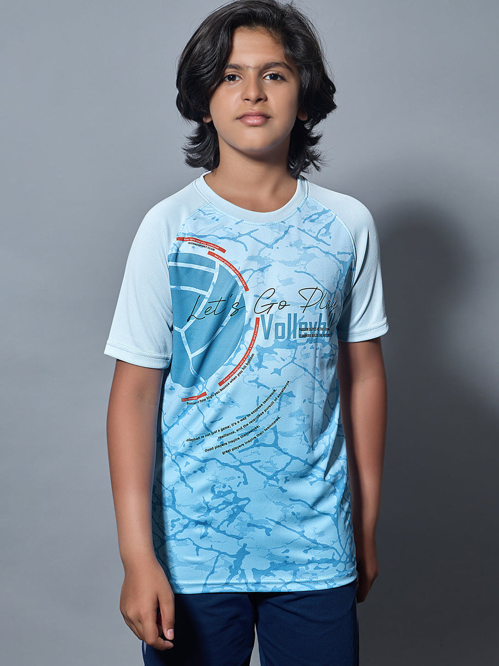 Technosport Kids Crew Neck Tshirt - BR121 - OMPHALODES
