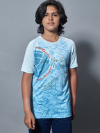 Technosport Kids Crew Neck Tshirt - BR121 - OMPHALODES