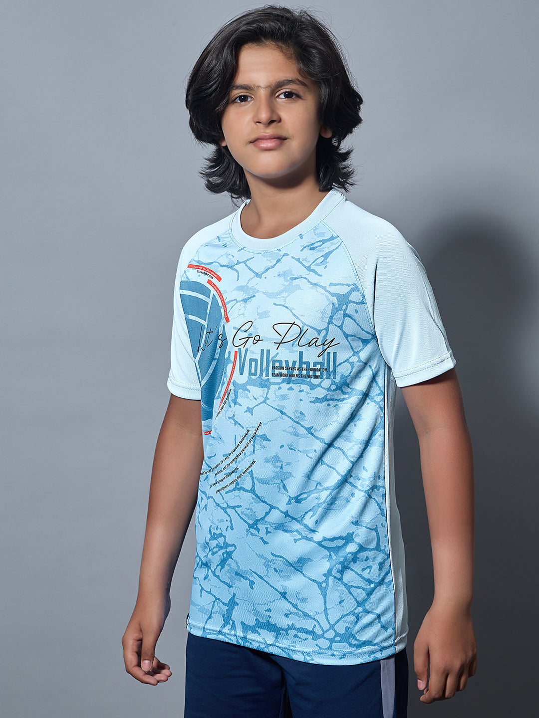 Technosport Kids Crew Neck Tshirt - BR121 - OMPHALODES