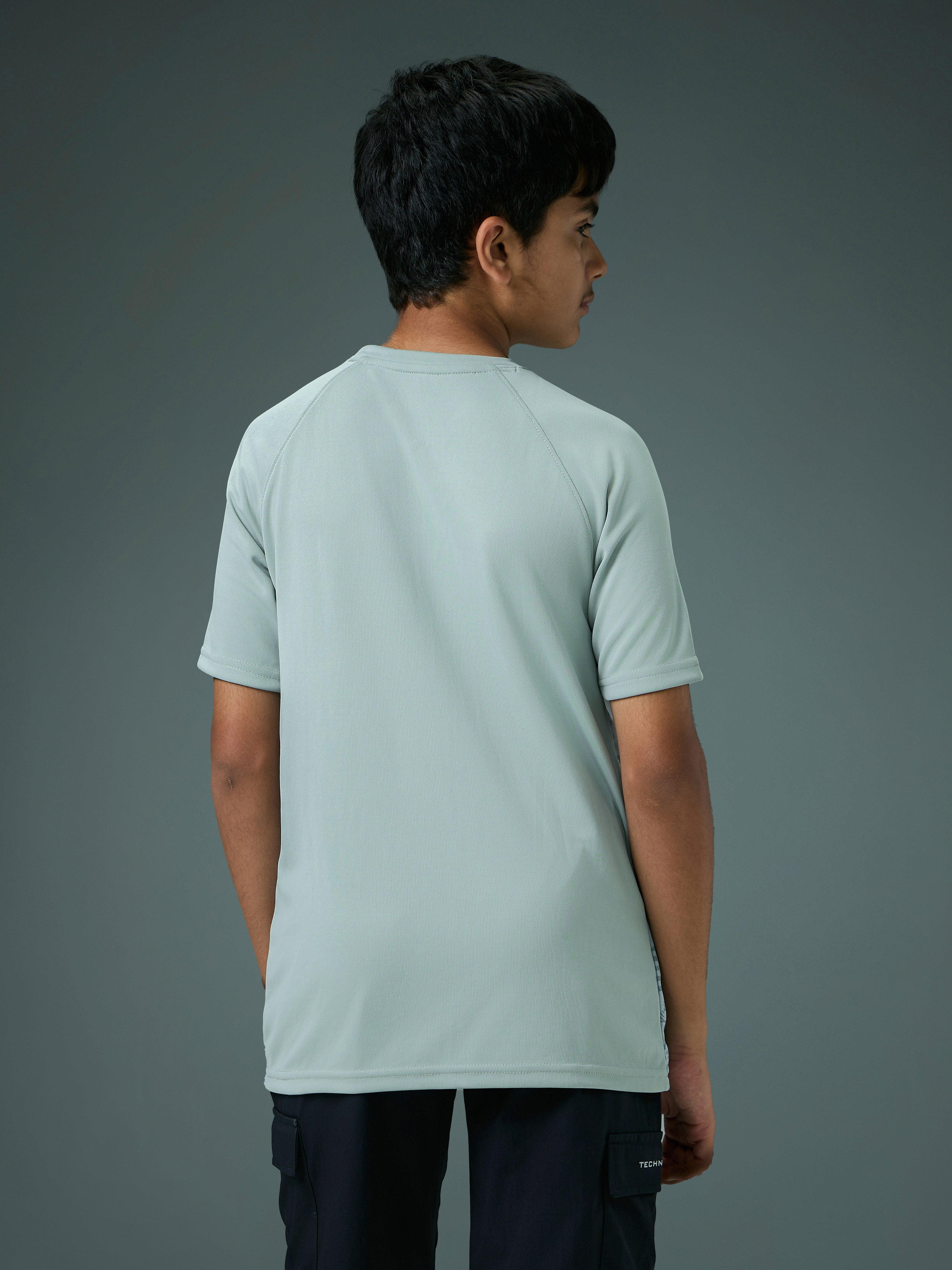 Technosport Kids Crew Neck Tshirt - BR121 - ULTIMATE GREY