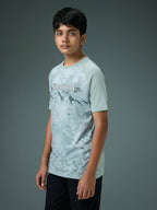 Technosport Kids Crew Neck Tshirt - BR121 - ULTIMATE GREY