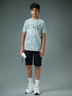 Technosport Kids Crew Neck Tshirt - BR121 - ULTIMATE GREY
