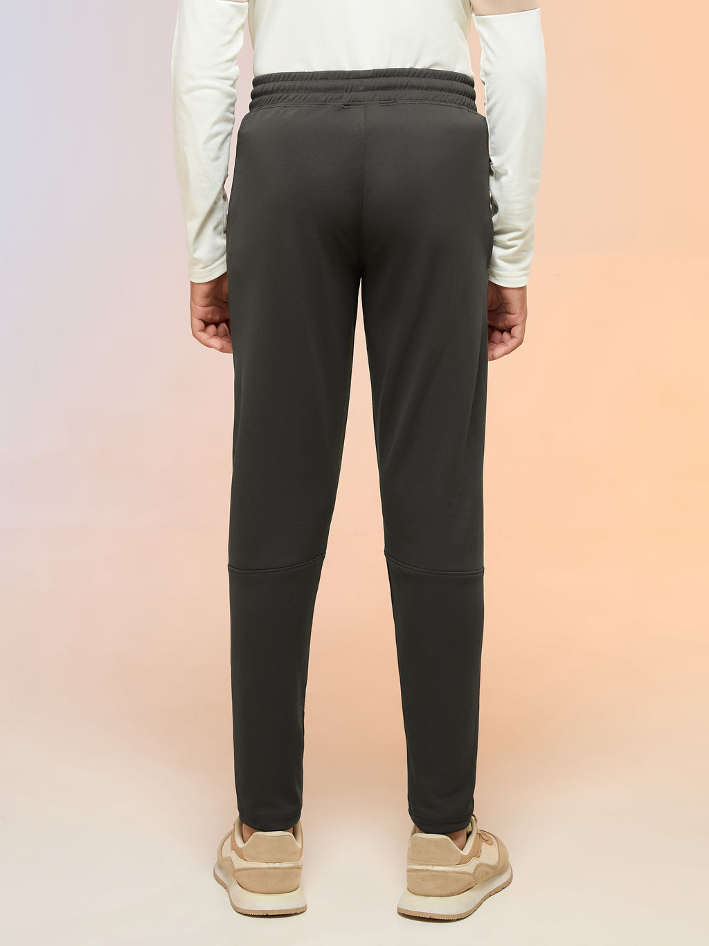 Technosport Kids Slim Fit Trackpant - BR25 - BLACK