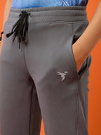 Technosport Kids Slim Fit Trackpant - BR25 - IRON GREY