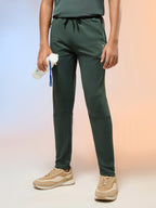 Technosport Kids Slim Fit Trackpant - BR25 - TREKKING GREEN