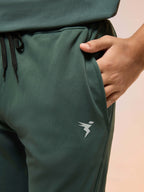 Technosport Kids Slim Fit Trackpant - BR25 - TREKKING GREEN
