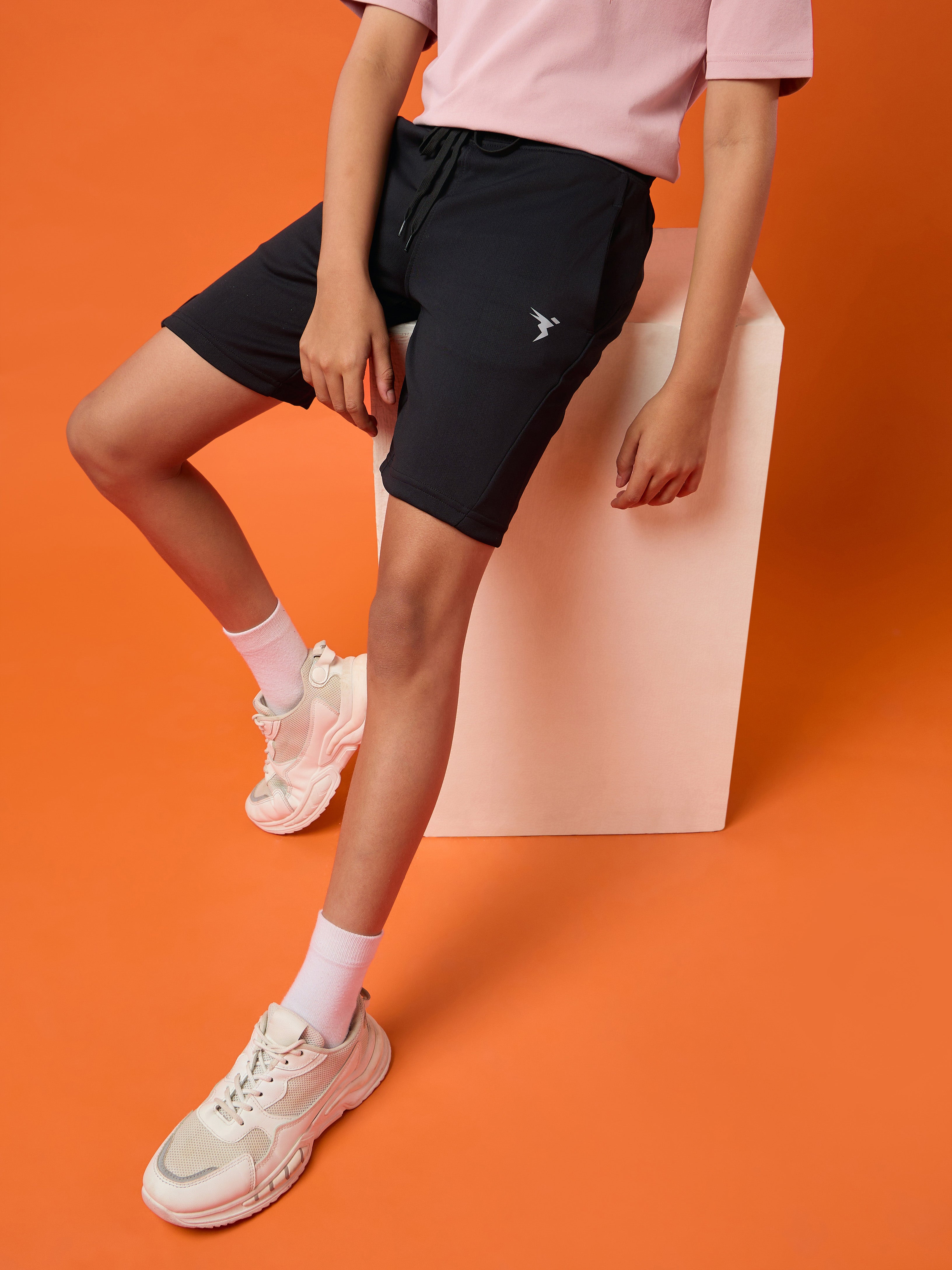 Technosport Kids Shorts - BR26 - BLACK