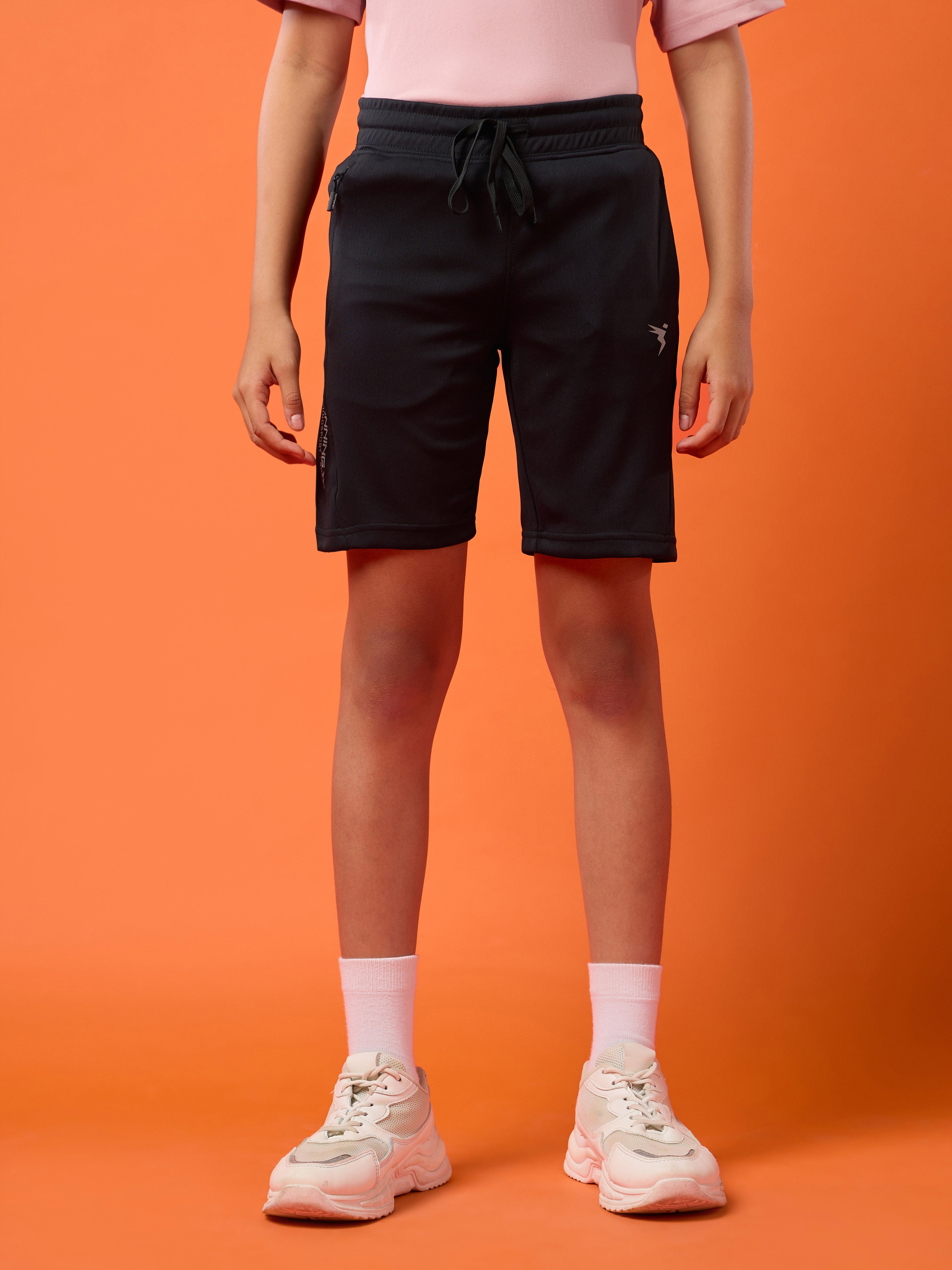 Technosport Kids Shorts - BR26 - BLACK