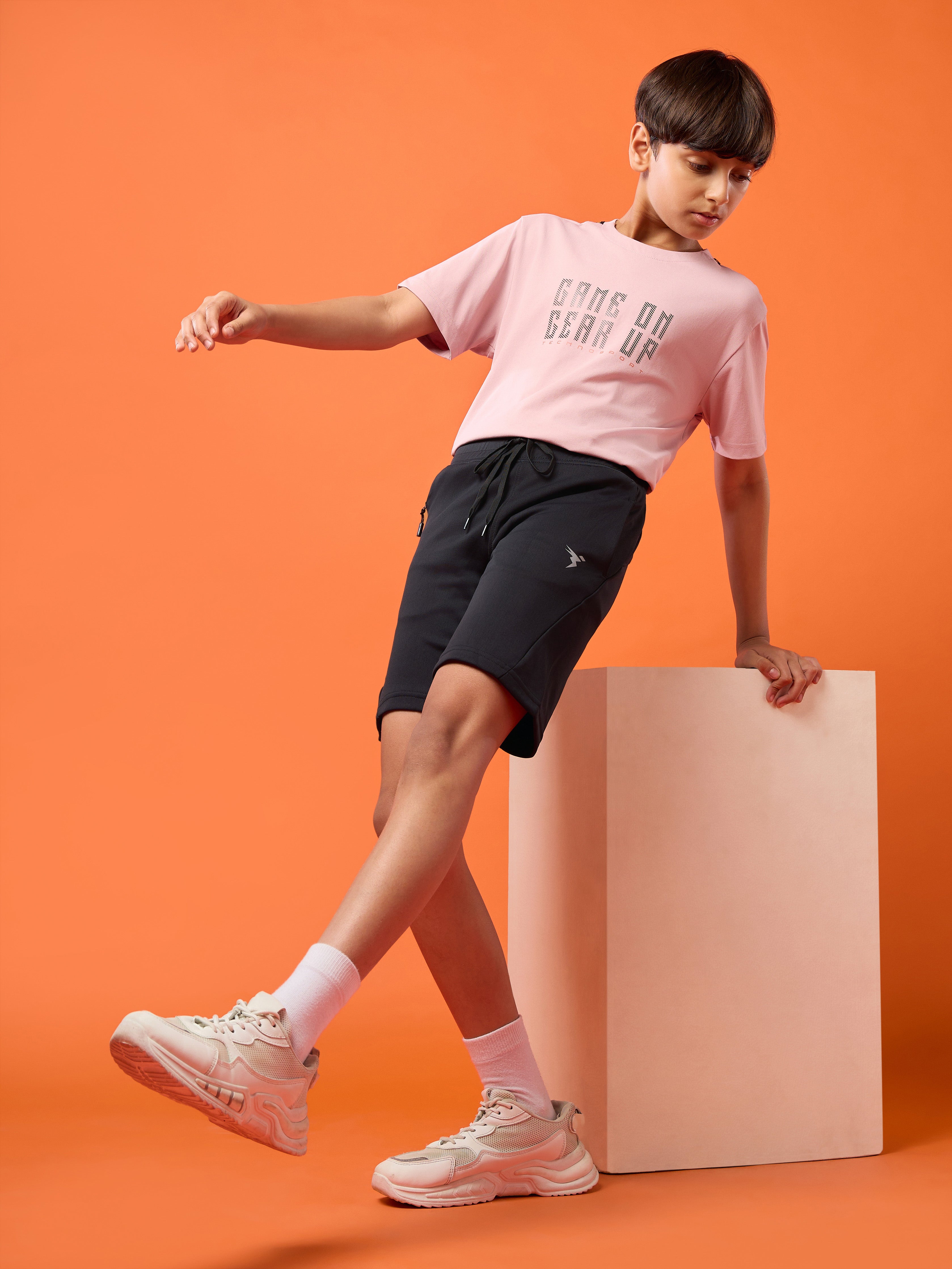 Technosport Kids Shorts - BR26 - BLACK