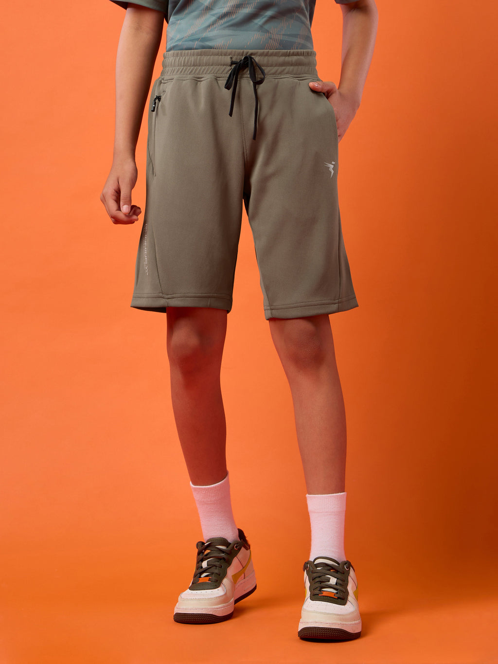 Technosport Kids Shorts - BR26 - SMOKEY OLIVE