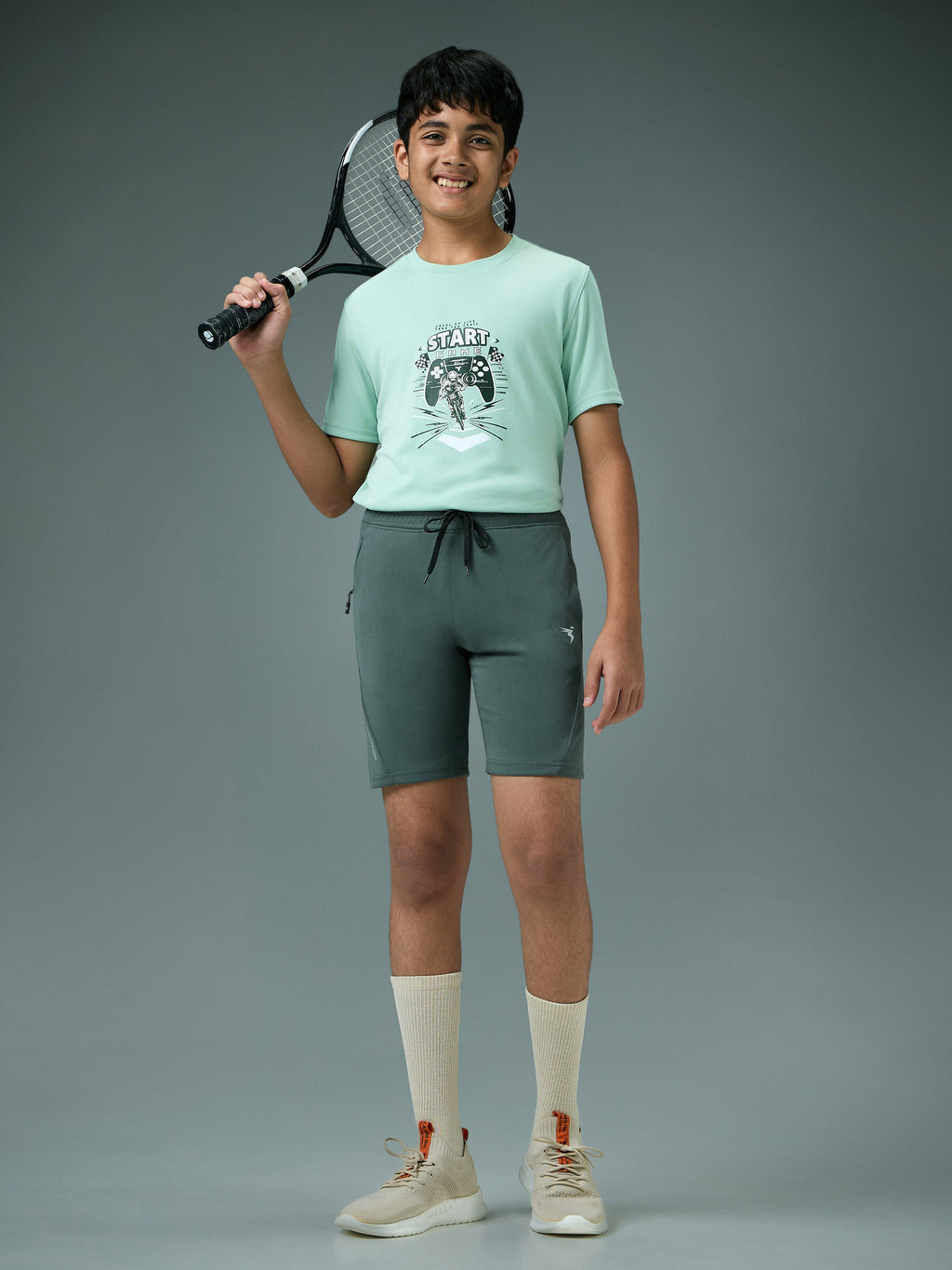 Technosport Kids Shorts - BR26 - TREKKING GREEN