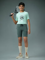 Technosport Kids Shorts - BR26 - TREKKING GREEN